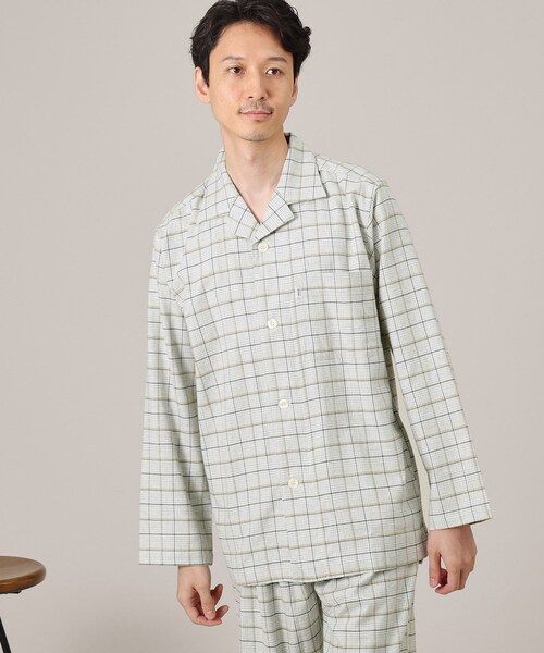 TAKEO KIKUCHI（タケオキクチ）の「◆グレンチェック柄パジャマ（ルームウェア/パジャマ・メンズ・ネイビー/グレー・03/02）」の5枚目の写真