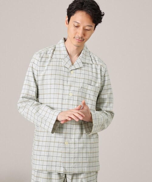 TAKEO KIKUCHI（タケオキクチ）の「◆グレンチェック柄パジャマ（ルームウェア/パジャマ・メンズ・ネイビー/グレー・03/02）」の6枚目の写真