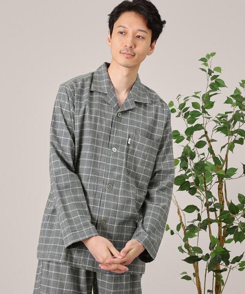 TAKEO KIKUCHI（タケオキクチ）の「◆グレンチェック柄パジャマ（ルームウェア/パジャマ・メンズ・ネイビー/グレー・03/02）」の9枚目の写真