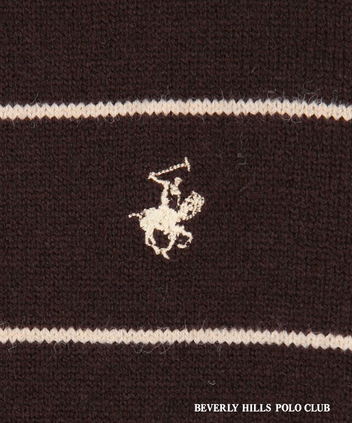 BEVERLY HILLS POLO CLUB(ビバリーヒルズポロクラブ)の「【BEVERLY HILLS POLO CLUB】ボーダーニットプルオーバー(ニット/セーター・レディース・ベージュ/ネイビー/ブラウン/ボルドー/オフホワイト・FREE)」の17枚目の写真