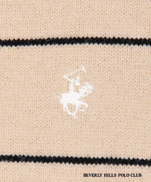 BEVERLY HILLS POLO CLUB(ビバリーヒルズポロクラブ)の「【BEVERLY HILLS POLO CLUB】ボーダーニットプルオーバー(ニット/セーター・レディース・ベージュ/ネイビー/ブラウン/ボルドー/オフホワイト・FREE)」の18枚目の写真
