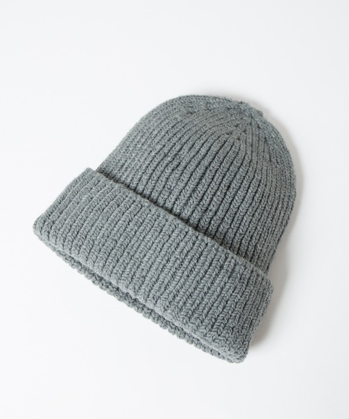 RACAL（ラカル）の「Whole Garment Huge Knit Beanie / ホールガーメントビッグシルエットニットワッチ（ニットキャップ/ビーニー・レディース・ベージュ/オレンジ/ブラウン/グレー/チャコールグレー/ブルー/アイボリー/ブラック・FREE）」の16枚目の写真