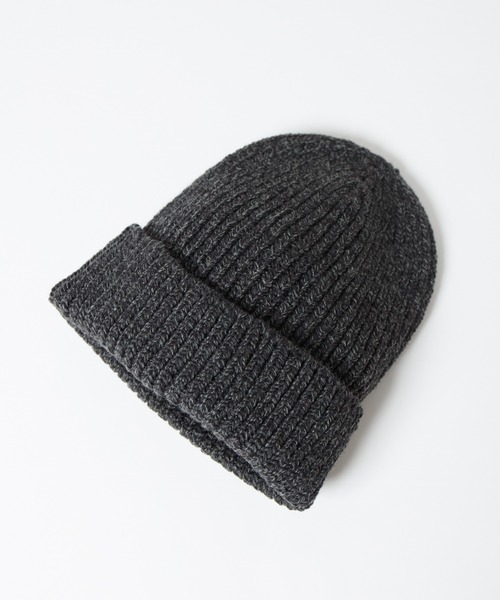 RACAL（ラカル）の「Whole Garment Huge Knit Beanie / ホールガーメントビッグシルエットニットワッチ（ニットキャップ/ビーニー・レディース・ベージュ/オレンジ/ブラウン/グレー/チャコールグレー/ブルー/アイボリー/ブラック・FREE）」の17枚目の写真