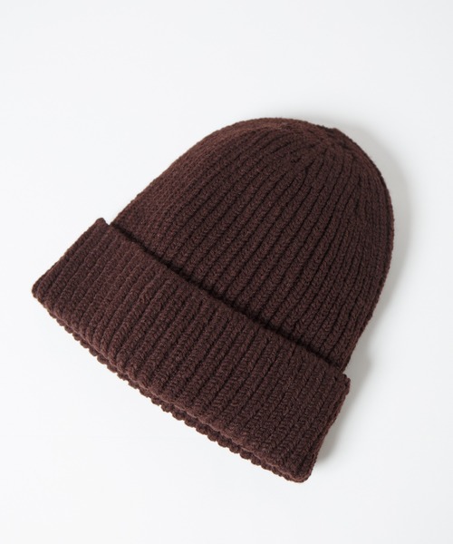 RACAL（ラカル）の「Whole Garment Huge Knit Beanie / ホールガーメントビッグシルエットニットワッチ（ニットキャップ/ビーニー・レディース・ベージュ/オレンジ/ブラウン/グレー/チャコールグレー/ブルー/アイボリー/ブラック・FREE）」の18枚目の写真