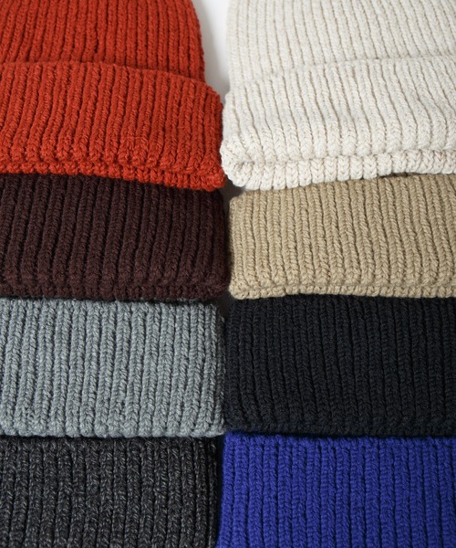 RACAL（ラカル）の「Whole Garment Huge Knit Beanie / ホールガーメントビッグシルエットニットワッチ（ニットキャップ/ビーニー・レディース・ベージュ/オレンジ/ブラウン/グレー/チャコールグレー/ブルー/アイボリー/ブラック・FREE）」の21枚目の写真