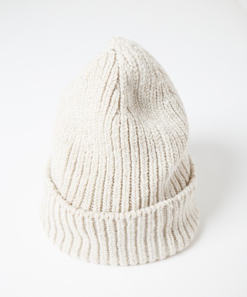RACAL（ラカル）の「Whole Garment Huge Knit Beanie / ホールガーメントビッグシルエットニットワッチ（ニットキャップ/ビーニー・レディース・ベージュ/オレンジ/ブラウン/グレー/チャコールグレー/ブルー/アイボリー/ブラック・FREE）」の22枚目の写真