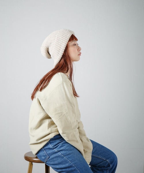 【セール】Whole Garment Huge Knit Beanie / ホールガーメントビッグシルエットニットワッチ（ニットキャップ/ビーニー）｜RACAL（ラカル）