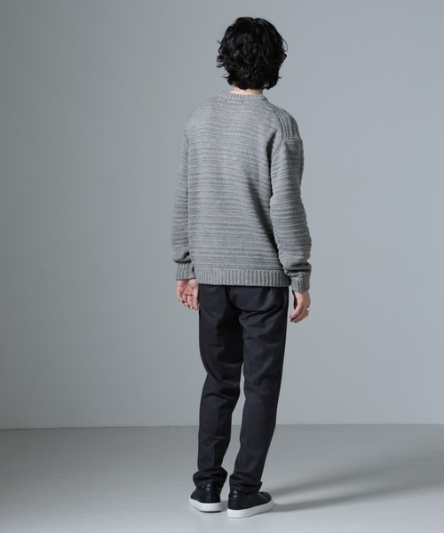 WEB限定/模様編みクルーネックニット（ニット/セーター）｜nano･universe（ナノユニバース）