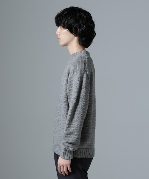 WEB限定/模様編みクルーネックニット（ニット/セーター）｜nano･universe（ナノユニバース）