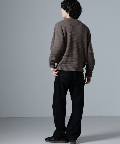 WEB限定/模様編みクルーネックニット（ニット/セーター）｜nano･universe（ナノユニバース）
