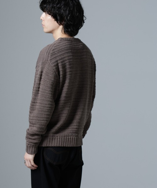 WEB限定/模様編みクルーネックニット（ニット/セーター）｜nano･universe（ナノユニバース）
