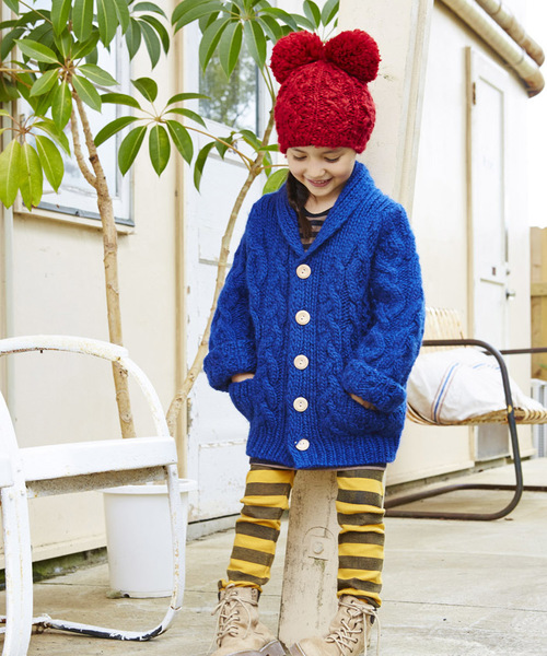 RUGGEDWORKS（ラゲッドワークス）の「ショールカラーカーディガン(80～140㎝)（カーディガン/ボレロ・キッズ・パープル/レッド/ダークブルー・120cm/90cm/130cm/80ｃｍ/100cm/140cm/110cm）」の9枚目の写真