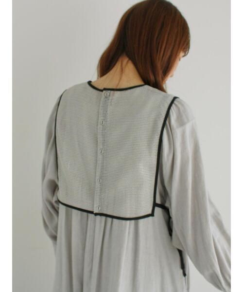 【セール】メッシュ刺繍ベスト付ワンピース（ワンピース）｜TSUHARU by Samansa Mos2（ツハルバイサマンサモスモス）