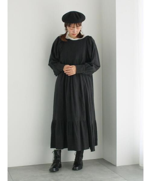 【セール】メッシュ刺繍ベスト付ワンピース（ワンピース）｜TSUHARU by Samansa Mos2（ツハルバイサマンサモスモス）