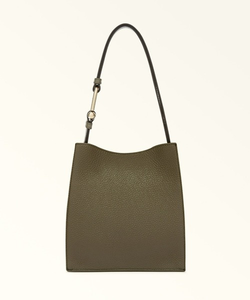 FURLA（フルラ）の「フルラヌヴォラ ミニバケットバッグ（トートバッグ・レディース・ライトオリーブ/ライトブルー/ダークグレー/ライトインディゴブルー/ライトホワイト/コーラル/ブラウン/カーキオリーブ/ライトグレー/ブラック/ライトピンク/チャコールグレー/フューシャピンク/グレイッシュブルー・ONE SIZE）」の9枚目の写真