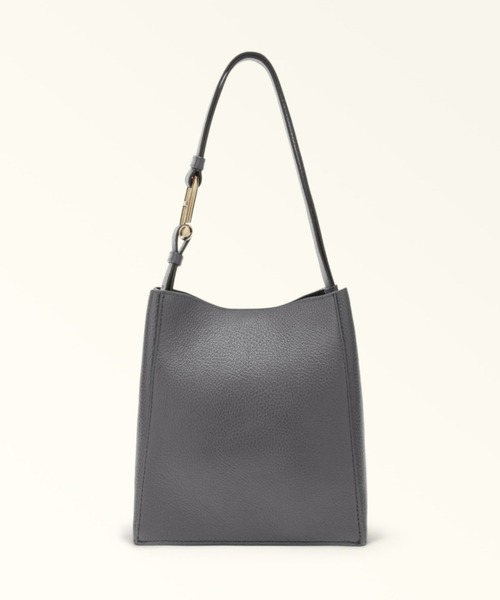 FURLA（フルラ）の「フルラヌヴォラ ミニバケットバッグ（トートバッグ・レディース・ライトオリーブ/ライトブルー/ダークグレー/ライトインディゴブルー/ライトホワイト/コーラル/ブラウン/カーキオリーブ/ライトグレー/ブラック/ライトピンク/チャコールグレー/フューシャピンク/グレイッシュブルー・ONE SIZE）」の4枚目の写真