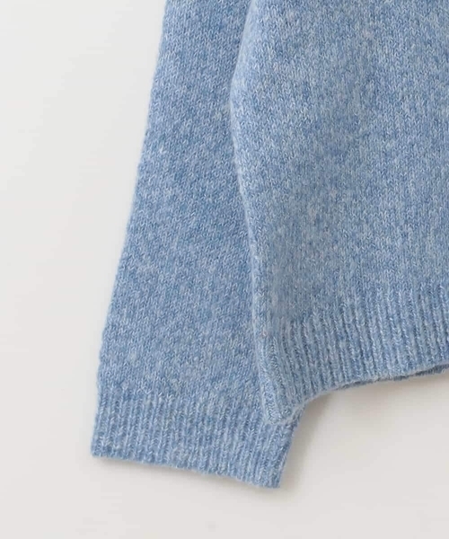 a.v.v（アーヴェヴェ）の「[120-130]襟付きバイカラーニット（ニット/セーター・キッズ・ダークインディゴブルー/ライトグレー・120/130）」の16枚目の写真