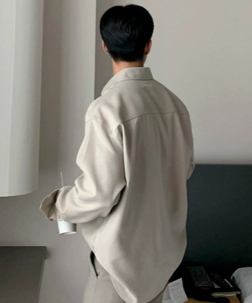 Otte(オッテ)の「ルーズカジュアルプレミアムシャツ(シャツ/ブラウス・メンズ・グレー/カーキ・LARGE/MEDIUM/X-LARGE/XX-LARGE)」の10枚目の写真