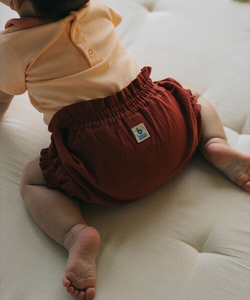 こども ビームス（コドモビームス）の「ベビー ハイウエスト ブルマ 2025（70～80cm）（その他パンツ・キッズ・ネイビー/レッド系その他2・80/70）」の8枚目の写真