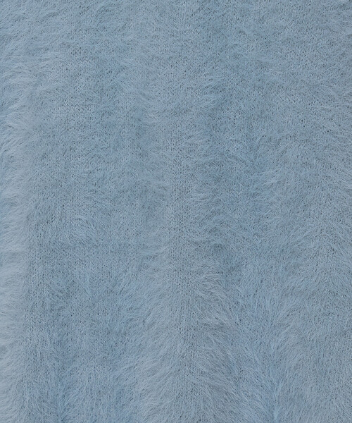 Gabardine K.T（ギャバジンケーティー）の「マイクロナイロン フェザーヤーン2wayニットベスト（ニット/セーター・レディース・ブラック/サックスブルー・9号）」の13枚目の写真