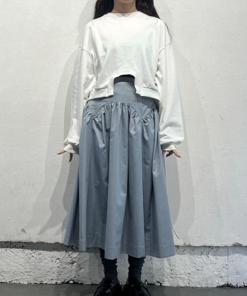 トレーナー スウェット ARCH CUT RIBBON SWEAT/アーチカットリボンスウェット レディース ARCH CUT RIBBON SWEAT/アーチカットリボンスウェット