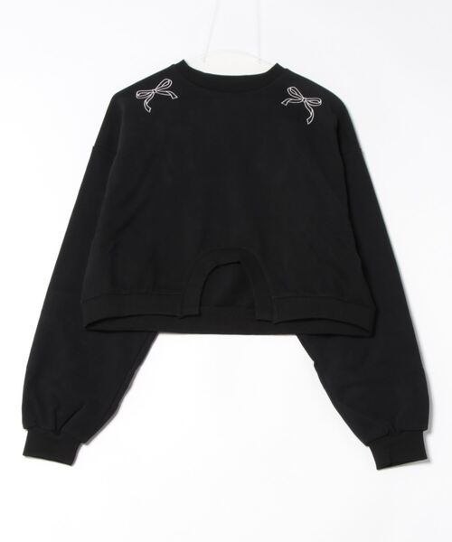 トレーナー スウェット ARCH CUT RIBBON SWEAT/アーチカットリボンスウェット レディース ARCH CUT RIBBON SWEAT/アーチカットリボンスウェット