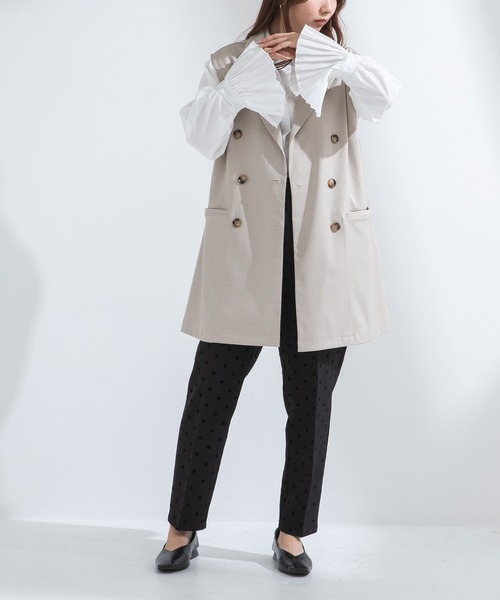 rectangle(レクタングル)の「プリーツフレアスリーブブラウス(シャツ/ブラウス・レディース・ホワイト・LARGE/MEDIUM/X-LARGE)」の10枚目の写真