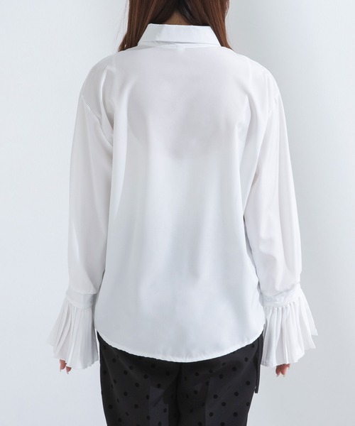 rectangle(レクタングル)の「プリーツフレアスリーブブラウス(シャツ/ブラウス・レディース・ホワイト・LARGE/MEDIUM/X-LARGE)」の13枚目の写真