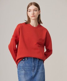 【洗える】ナンバリングカラーニット プルオーバー