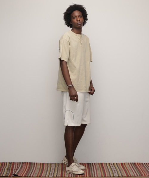 Schott/ショット/PIGMENT OD SS HENLEY NECK T-SHIRT/ピグメント