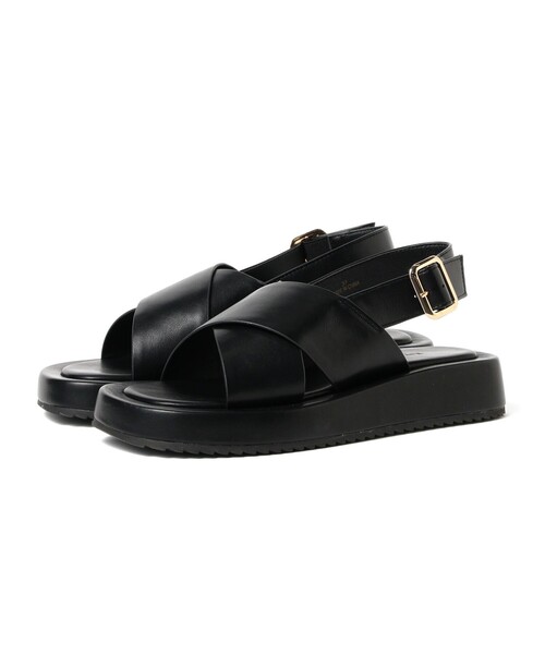 Ray BEAMS（レイビームス）の「クロス ベルト サンダル（サンダル・レディース・ライトブルー/ブラック/オフホワイト・36/38/37）」の14枚目の写真