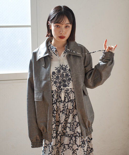 Remind me and forever（リマインドミーアンドフォーエバー）の「【India series】【WEB限定】インドコットン総花柄ワンピース（ワンピース・レディース・ブルー/ブラック/モカ・MEDIUM）」の16枚目の写真