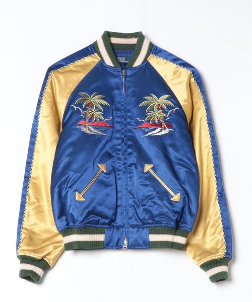 POLO RALPH LAUREN（ポロ ラルフ ローレン）の「エンブロイダリー ボンバー ジャケット（スタジャン・レディース・ブルー・L/M/S/XS/XXS）」の6枚目の写真
