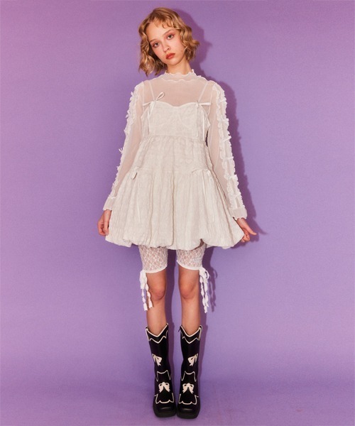 Candy Stripper（キャンディストリッパー）の「RIBBON WESTERN ブーツ（ブーツ・レディース・ブラウン/ブラック・L/M）」の13枚目の写真