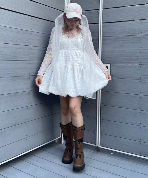 Candy Stripper（キャンディストリッパー）の「RIBBON WESTERN ブーツ（ブーツ・レディース・ブラウン/ブラック・L/M）」の21枚目の写真