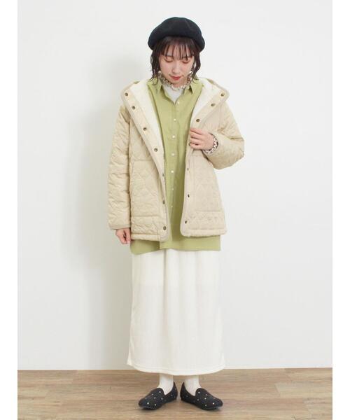 Samansa Mos2（サマンサ モスモス）の「【保温加工】柄アソートシャツチュニック（チュニック・レディース・オフホワイト/ブルー/イエロー/グリーン/ブラック・F）」の15枚目の写真