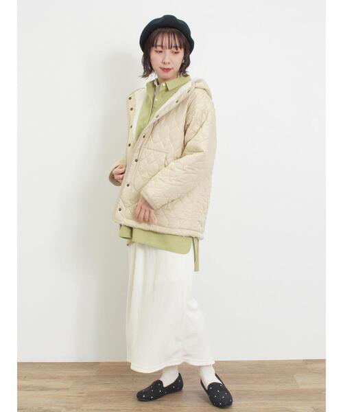 Samansa Mos2（サマンサ モスモス）の「【保温加工】柄アソートシャツチュニック（チュニック・レディース・オフホワイト/ブルー/イエロー/グリーン/ブラック・F）」の16枚目の写真