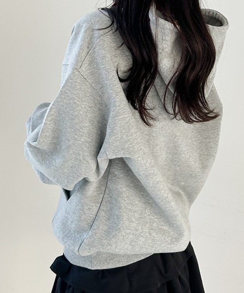 Heather(ヘザー)の「アソートロゴフーディ 290406(パーカー・レディース・オートミール/ネイビー/グレー/ホワイト系/ネイビー系/グレー系・FREE)」の17枚目の写真