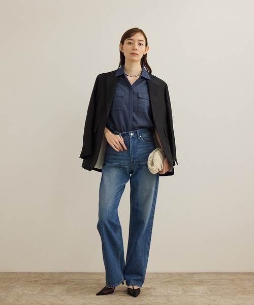 セール】シルクウールオーバージャケット（テーラードジャケット