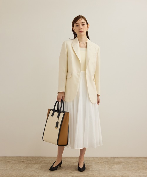 最高峰素材の輝き・定番シルクウールジャケット（テーラード