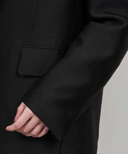 セール】シルクウールオーバージャケット（テーラードジャケット