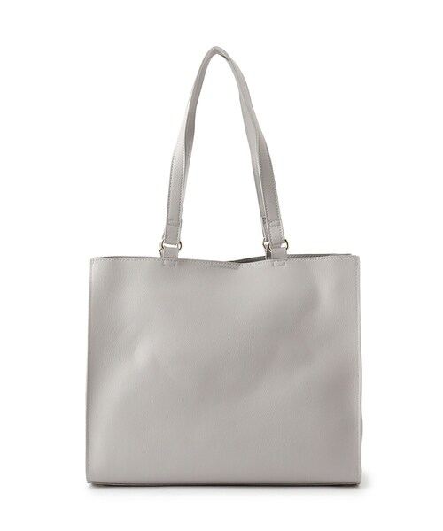 grove(グローブ)の「【人間工学・A4】スクエアタッセルチャームトート(トートバッグ・レディース・ライトグレー/オフホワイト/ブラック/サックスブルー・00)」の7枚目の写真