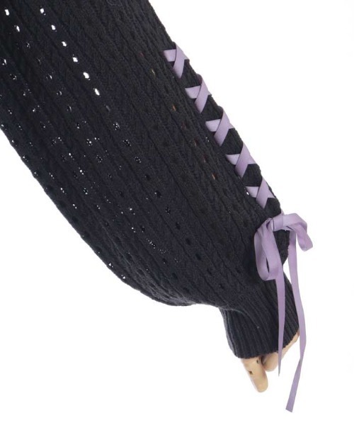 axes femme POETIQUE（アクシーズファムポエティック）の「レースアップデザインカーディガン（カーディガン/ボレロ・レディース・グレー/ブラック/ブルーグリーン・MEDIUM）」の19枚目の写真