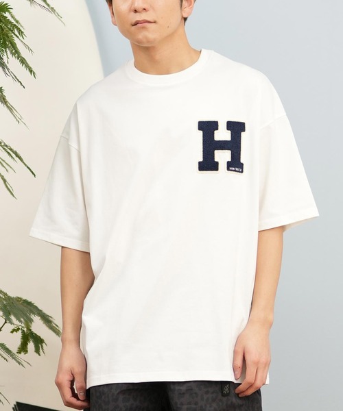 ムラサキスポーツ(ムラサキスポーツ)の「【ムラサキスポーツ限定】DEAR LAUREL/ディアローレル Tシャツ 半袖 抗菌防臭 UVケア 接触冷感 CAL PATCH TEE D25S2105(Tシャツ/カットソー・メンズ・ネイビー/ホワイト/ブラック/オレンジ/サックスブルー/ミント・M/L/XL)」の2枚目の写真