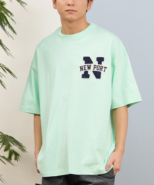 ムラサキスポーツ(ムラサキスポーツ)の「【ムラサキスポーツ限定】DEAR LAUREL/ディアローレル Tシャツ 半袖 抗菌防臭 UVケア 接触冷感 CAL PATCH TEE D25S2105(Tシャツ/カットソー・メンズ・ネイビー/ホワイト/ブラック/オレンジ/サックスブルー/ミント・M/L/XL)」の3枚目の写真