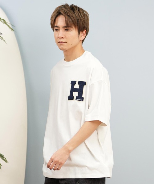 ムラサキスポーツ(ムラサキスポーツ)の「【ムラサキスポーツ限定】DEAR LAUREL/ディアローレル Tシャツ 半袖 抗菌防臭 UVケア 接触冷感 CAL PATCH TEE D25S2105(Tシャツ/カットソー・メンズ・ネイビー/ホワイト/ブラック/オレンジ/サックスブルー/ミント・M/L/XL)」の8枚目の写真
