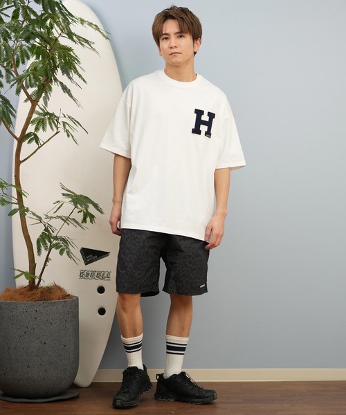 ムラサキスポーツ(ムラサキスポーツ)の「【ムラサキスポーツ限定】DEAR LAUREL/ディアローレル Tシャツ 半袖 抗菌防臭 UVケア 接触冷感 CAL PATCH TEE D25S2105(Tシャツ/カットソー・メンズ・ネイビー/ホワイト/ブラック/オレンジ/サックスブルー/ミント・M/L/XL)」の10枚目の写真