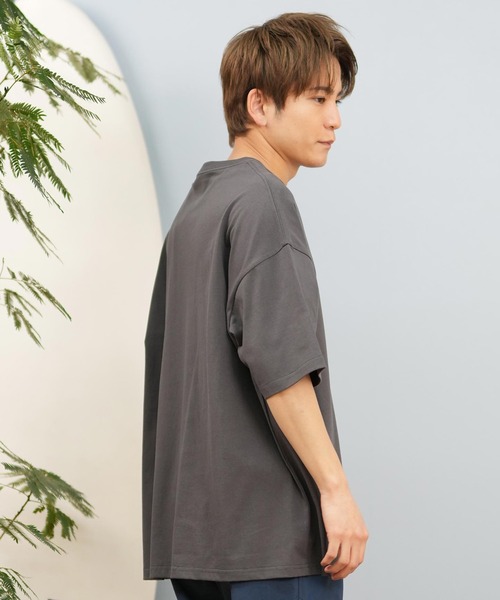 ムラサキスポーツ(ムラサキスポーツ)の「【ムラサキスポーツ限定】DEAR LAUREL/ディアローレル Tシャツ 半袖 抗菌防臭 UVケア 接触冷感 CAL PATCH TEE D25S2105(Tシャツ/カットソー・メンズ・ネイビー/ホワイト/ブラック/オレンジ/サックスブルー/ミント・M/L/XL)」の18枚目の写真