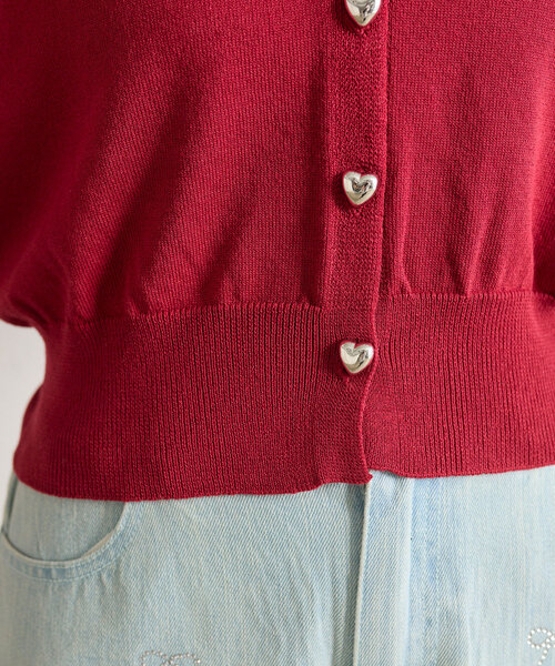 ハートボタンカーディガン（カーディガン/ボレロ）｜OLIVE des OLIVE