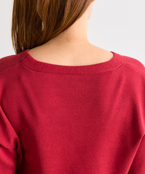 OLIVE des OLIVE(オリーブデオリーブ)の「ハートボタンカーディガン(カーディガン/ボレロ・レディース・ネイビー/イエロー/サックスブルー/レッド/オフホワイト・FREE)」の9枚目の写真